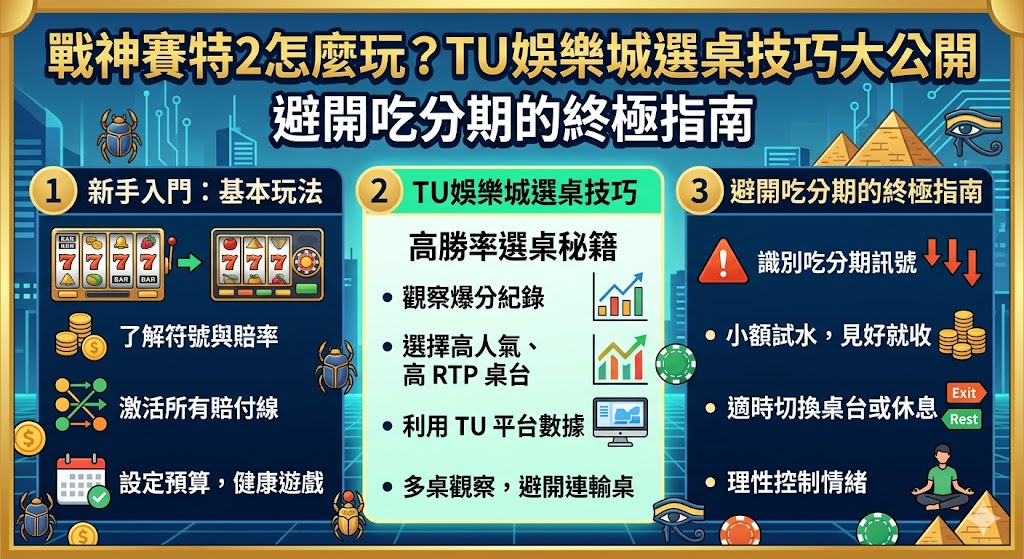 戰神賽特2怎麼玩？TU娛樂城選桌技巧大公開，避開吃分期的終極指南